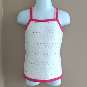 Gymboree knit strappy tank top with open slit back - 18-24 months